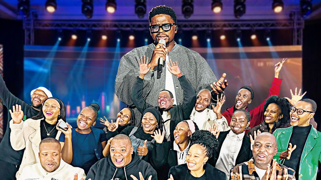 South African Gospel artist Dr Tumi and some of the finalists with the adjudicators after the auditions. (Courtesy pics)